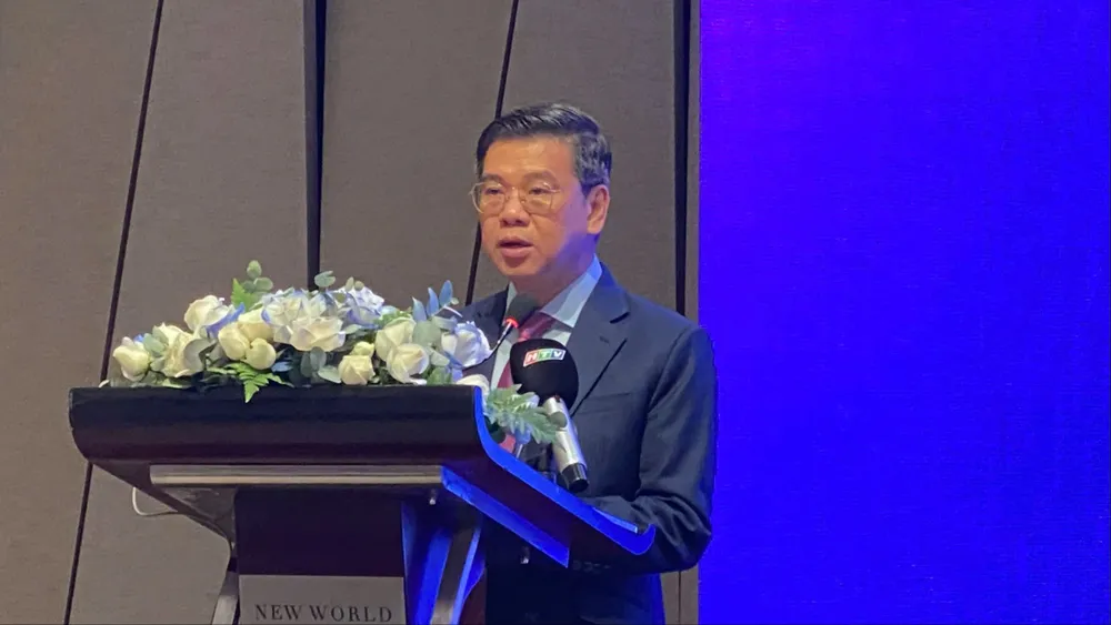 Phó Chủ tịch UBND TPHCM Nguyễn Văn Dũng phát biểu tại sự kiện. Ảnh: XUÂN HẠNH