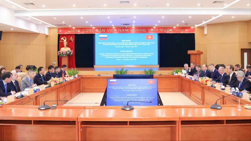 Hội đàm giữa Bộ trưởng Bộ Xây dựng và Trợ lý Tổng thống, Chủ tịch Hội đồng Nikolai Platonovich Patrushev