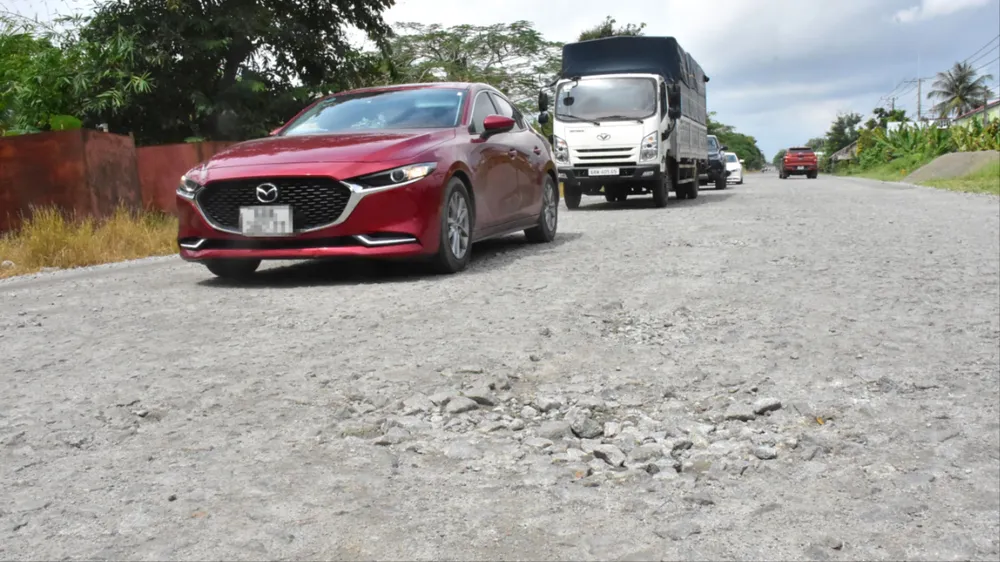 An Giang: Hơn 10km Quốc lộ 61 hư hỏng nặng