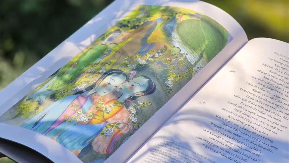 Ấn phẩm "Truyện Kiều" với minh họa của họa sĩ Nguyễn Công Hoan