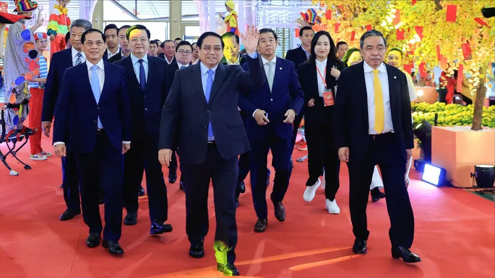 Thủ tướng Phạm Minh Chính tham dự khai mạc Hội chợ Mùa Xuân