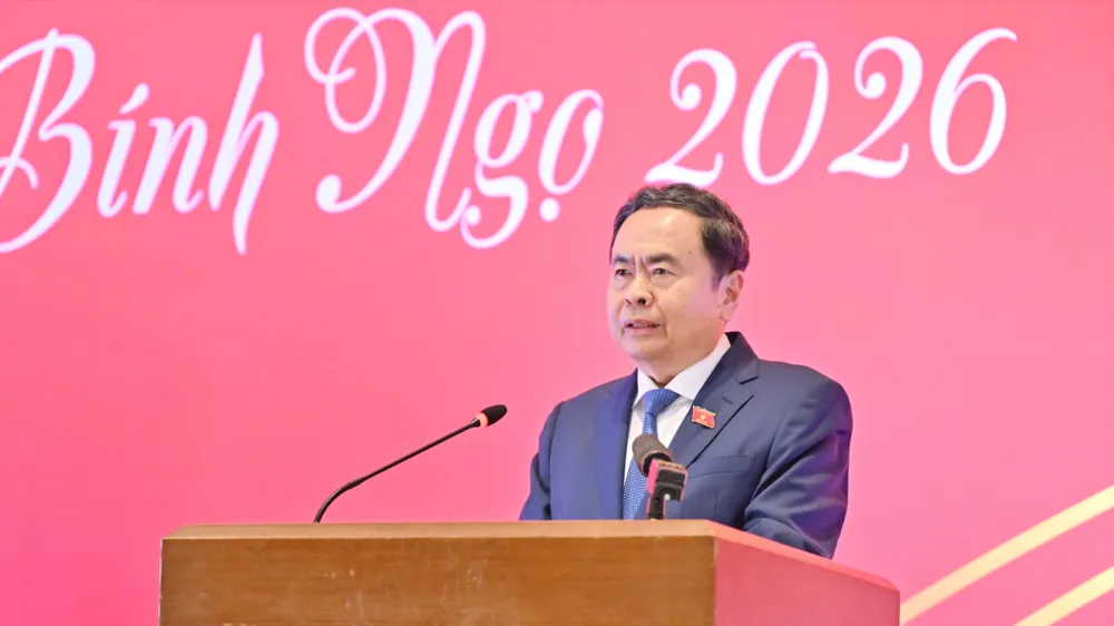 Chủ tịch Quốc hội Trần Thanh Mẫn phát biểu tại hội nghị