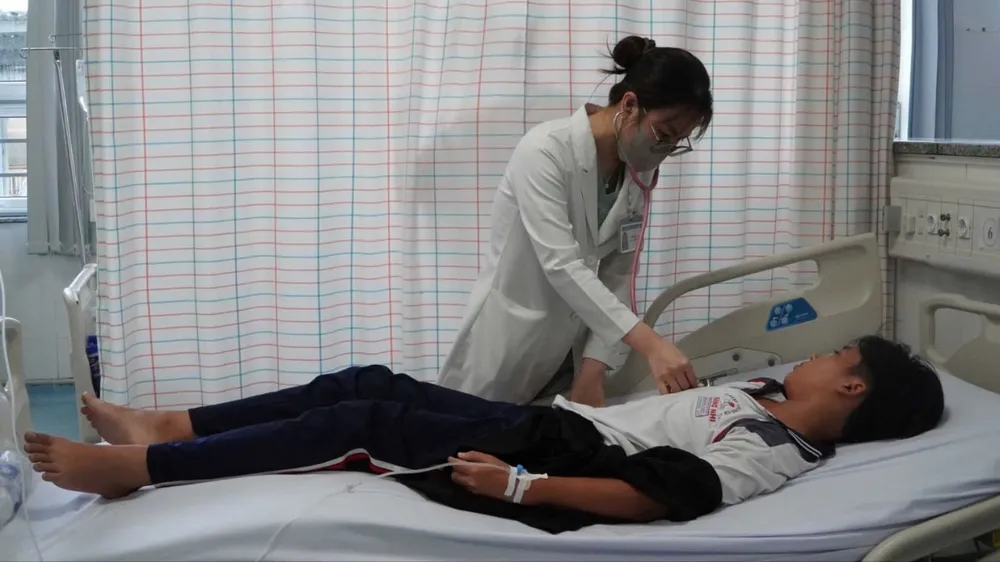 Bệnh nhân đang điều trị tại Bệnh viện Đa khoa Vũng Tàu