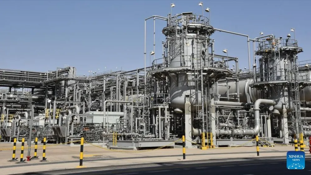 Nhà máy lọc dầu Aramco ở Dammam, Saudi Arabia. Ảnh: XINHUA