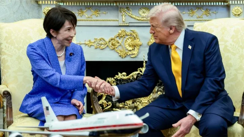 Tổng thống Mỹ Donald Trump tiếp Thủ tướng Nhật Bản Sanae Takaichi tại Nhà Trắng hôm 19-3