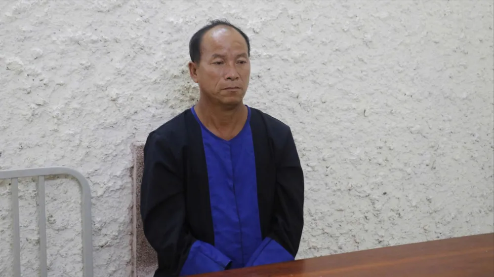 Và Giống Và tại cơ quan công an. Ảnh: Công an Nghệ An 