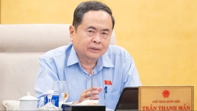 Chủ tịch Quốc hội Trần Thanh Mẫn phát biểu tại phiên họp