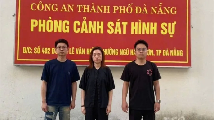 Các đối tượng tại cơ quan điều tra. Ảnh: CACC