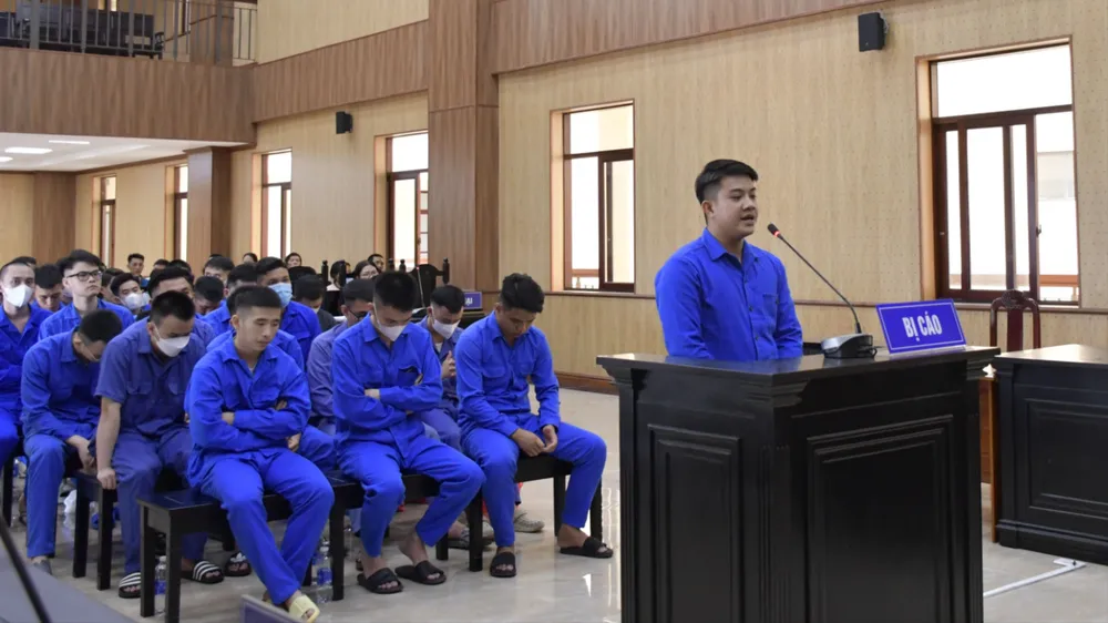 Bị cáo Nguyễn Hữu Đạt tại phiên tòa sơ thẩm