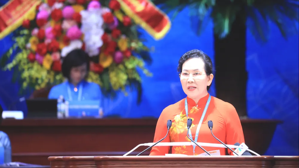 Đồng chí Lê Thị Thủy tiếp tục làm Chủ tịch Hội LHPN Việt Nam, nhiệm kỳ 2026 - 2031. Ảnh: TTXVN