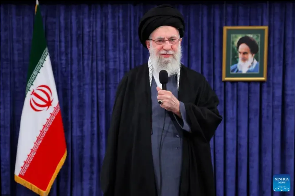 Lãnh tụ tối cao Iran Ali Khamenei. Ảnh: XINHUA