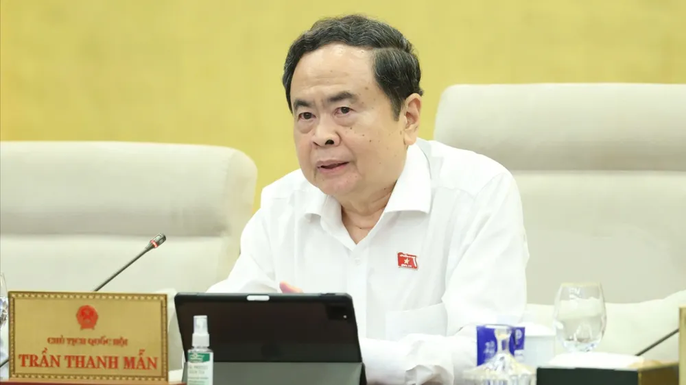Chủ tịch Quốc hội Trần Thanh Mẫn. Ảnh: CẨM HÀ 