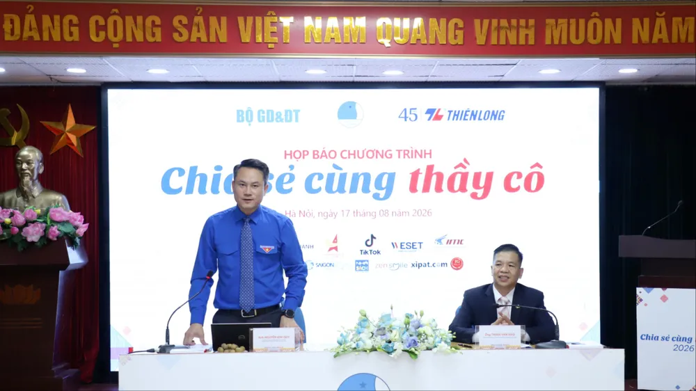 Buổi họp báo giới thiệu chương trình Chia sẻ cùng thầy cô năm 2026 