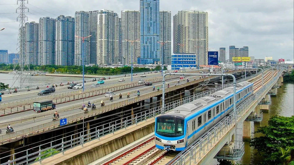 Tuyến metro số 1 (Bến Thành - Suối Tiên). Ảnh: HOÀNG HÙNG