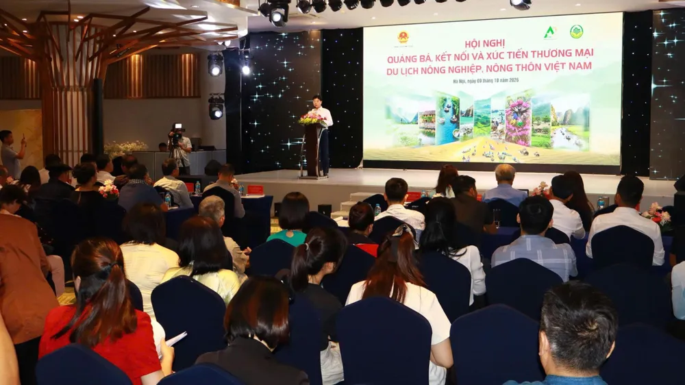 Hội nghị “Quảng bá, kết nối và xúc tiến thương mại du lịch nông nghiệp, nông thôn Việt Nam” diễn ra ngày 9-10. Ảnh: MINH TÂM