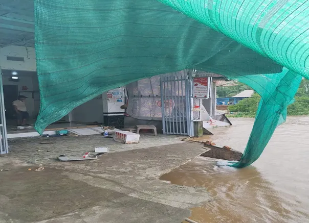 Hiện trường vụ sạt lở