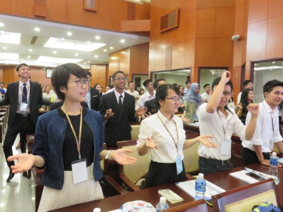 At the opening ceremony (Photo: SGGP)