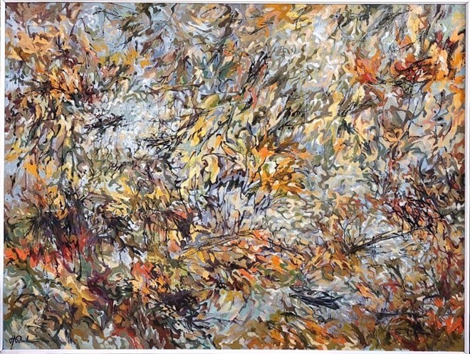 Melody of Bamboo (Source: FB by painter Hoang Dinh)