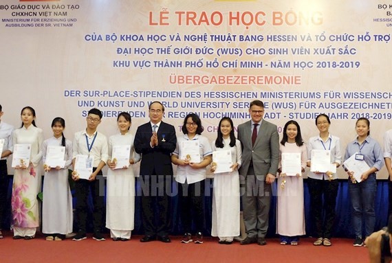 At the award ceremony