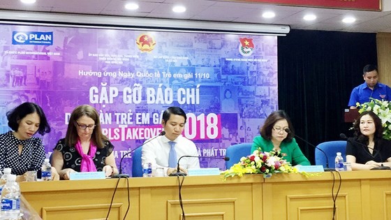 At the press brief about the girl forum 2018  (Photo: SGGP)