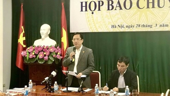 General Director of the Corporate Finance Department Dang Quyet Tien speaks at the event (Source: VNA)