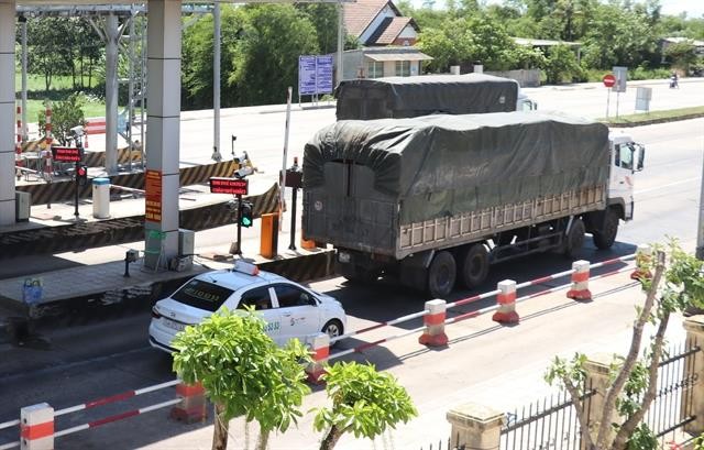 Quang Tri BOT booth in Trieu Phong District, central province of Quang Trị. — VNA/VNS Photo