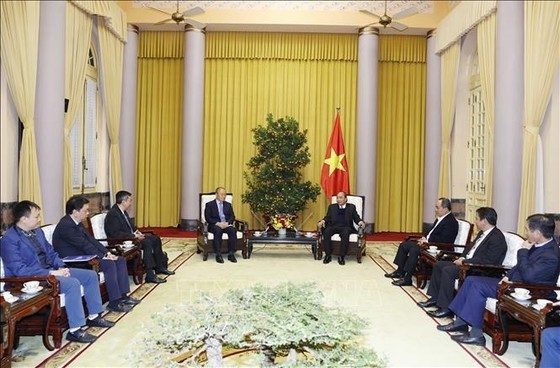 President Nguyen Xuan Phuc receives coach Park Hang-seo ảnh 1