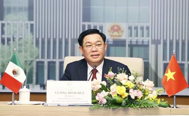 Top legislators of Vietnam, Mexico hold online talks ảnh 1