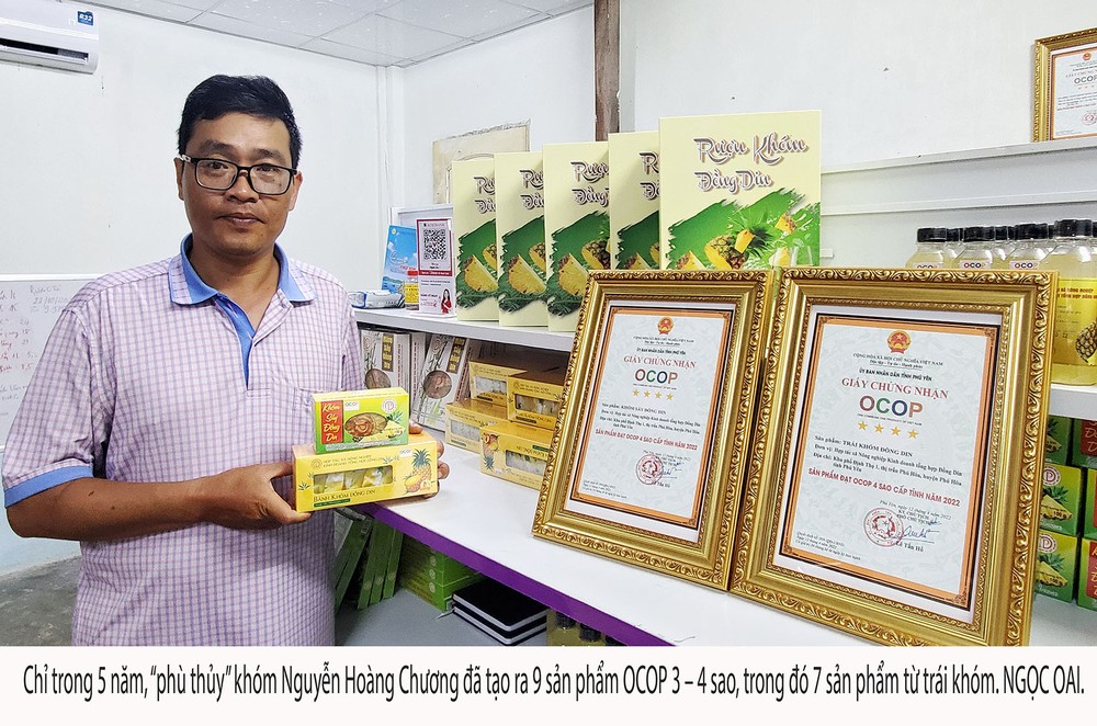 Backyard inventor converts pineapple into 3-4 star OCOP products  ảnh 1