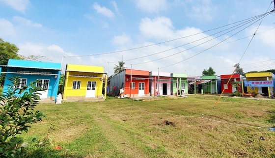 A resettlement area in Soc Trang Province A resettlement area in Soc Trang Province