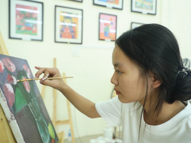 A young artist of the village