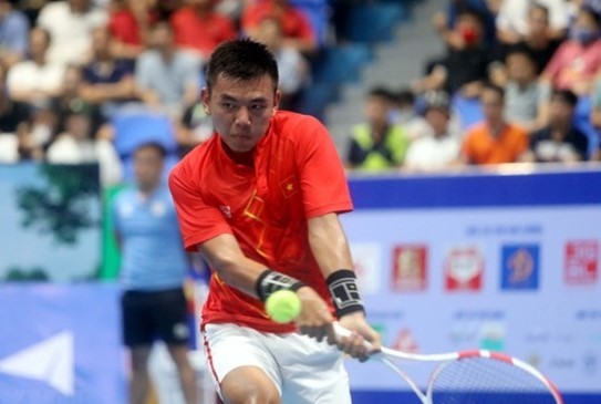Ly Hoang Nam and his team will play against Indonesia for Davis Cup World Group II berth. (Photo: VNA)