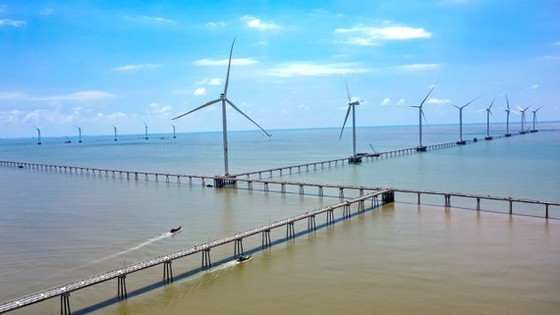 Dong Hai wind power project in Tra Vinh Province. (Photo: SGGP)