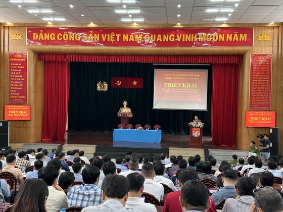 At the conference to solve problems related to fire prevention and fighting in Ho Chi Minh City