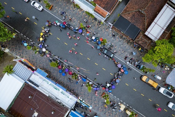 Belgian artists’ much-awaited performance in the streets in Hue City