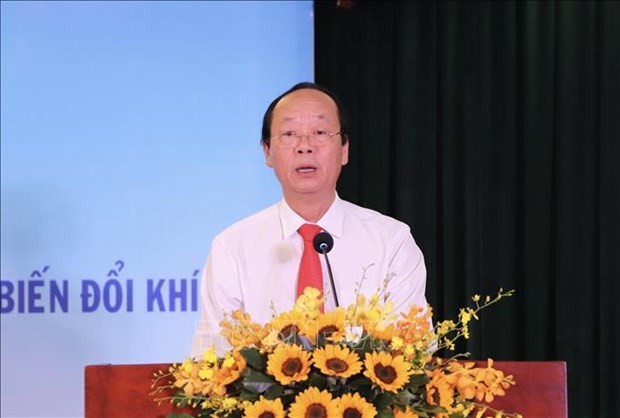 Deputy Minister of Natural Resources and Environment Vo Tuan Nhan at the event. (Photo: VNA)