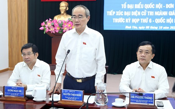Ho Chi Minh City's National Assembly Delegates at the meeting