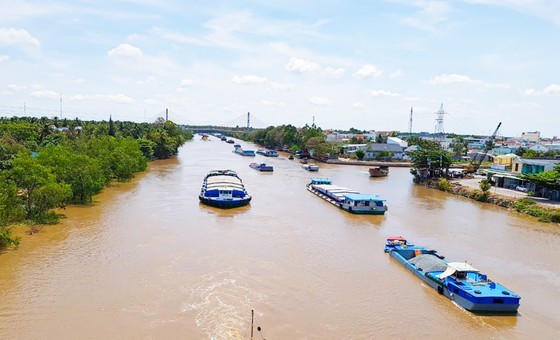 Waterway in the Cho Gao Canal