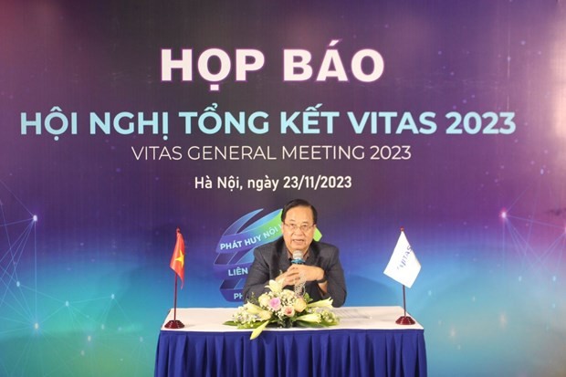 VITAS Chairman Vu Duc Giang speaks at the press conference. (Photo: VNA) VITAS Chairman Vu Duc Giang speaks at the press conference. (Photo: VNA)
