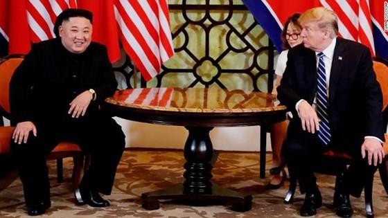 President of the United States  Donald Trump and leader of the Democratic People's Republic of Korea begin the second working day of summit