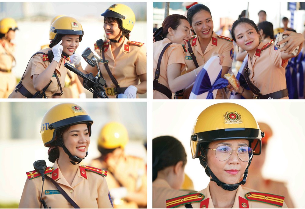  City’s traffic policewomen team parades on street ảnh 6