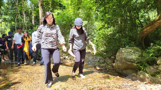 HCMC delegation surveys tourism potentiality at Kon Ka Kinh National Park ảnh 6