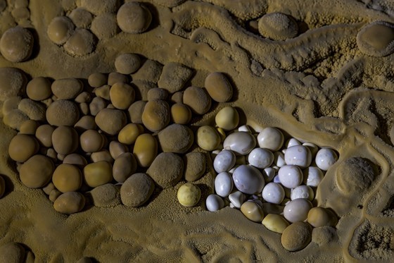 Gemstones in five caves