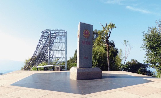 A Pa Chai, a milestone between three countries of Vietnam, China and Laos (Photo: Quang Phuc)