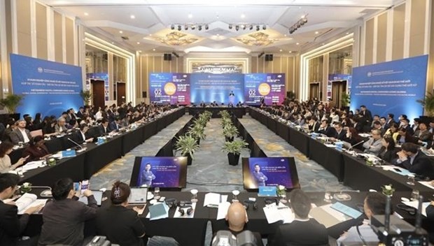 An overview of the “Vietnamese digital companies going global" conference. (Photo: VNA)