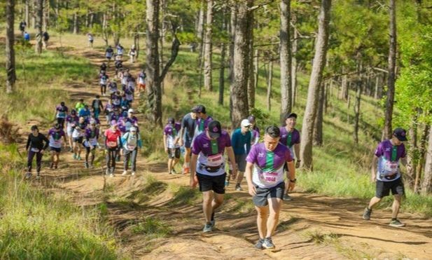 Marathoners at the Dalat Utra Trail 2022 (Photo: nhandan.vn)