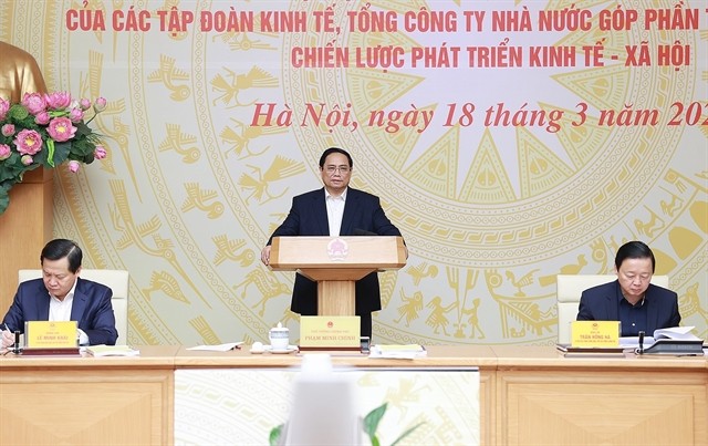 PM Pham Minh Chinh speaks at the forum (Photo: VNA)
