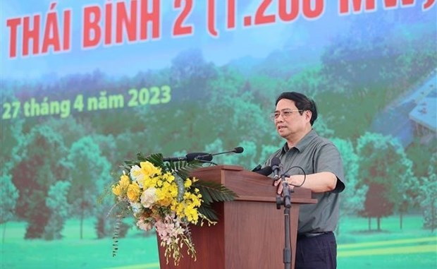 Prime Minister Pham Minh Chinh speaks at the event (Photo: VNA)