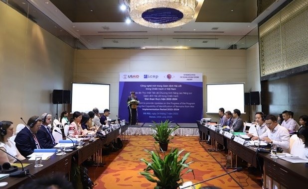 A scientific workshop is held in Hanoi on the implementation of USAID's Identification of Human Remains project. (Photo: VAST) A scientific workshop is held in Hanoi on the implementation of USAID's Identification of Human Remains project. (Photo: VAST)