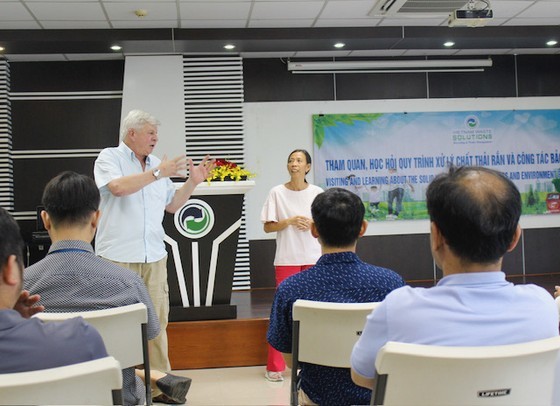 Mr. Kevin Moore, the CEO of Vietnam Waste Solutions Company Limited, answers questions about waste collection, management and treatment models
